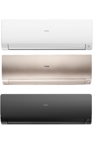 Кондиционеры Haier FLEXIS в белом, золотистом и чёрном цветах